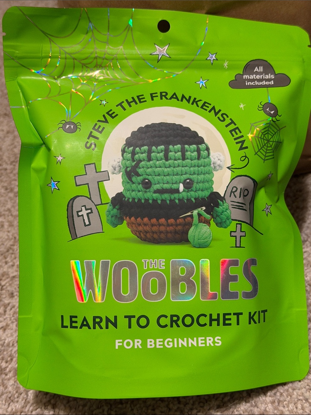 The Woobles "Steve the Frankenstein" Crochet Kit